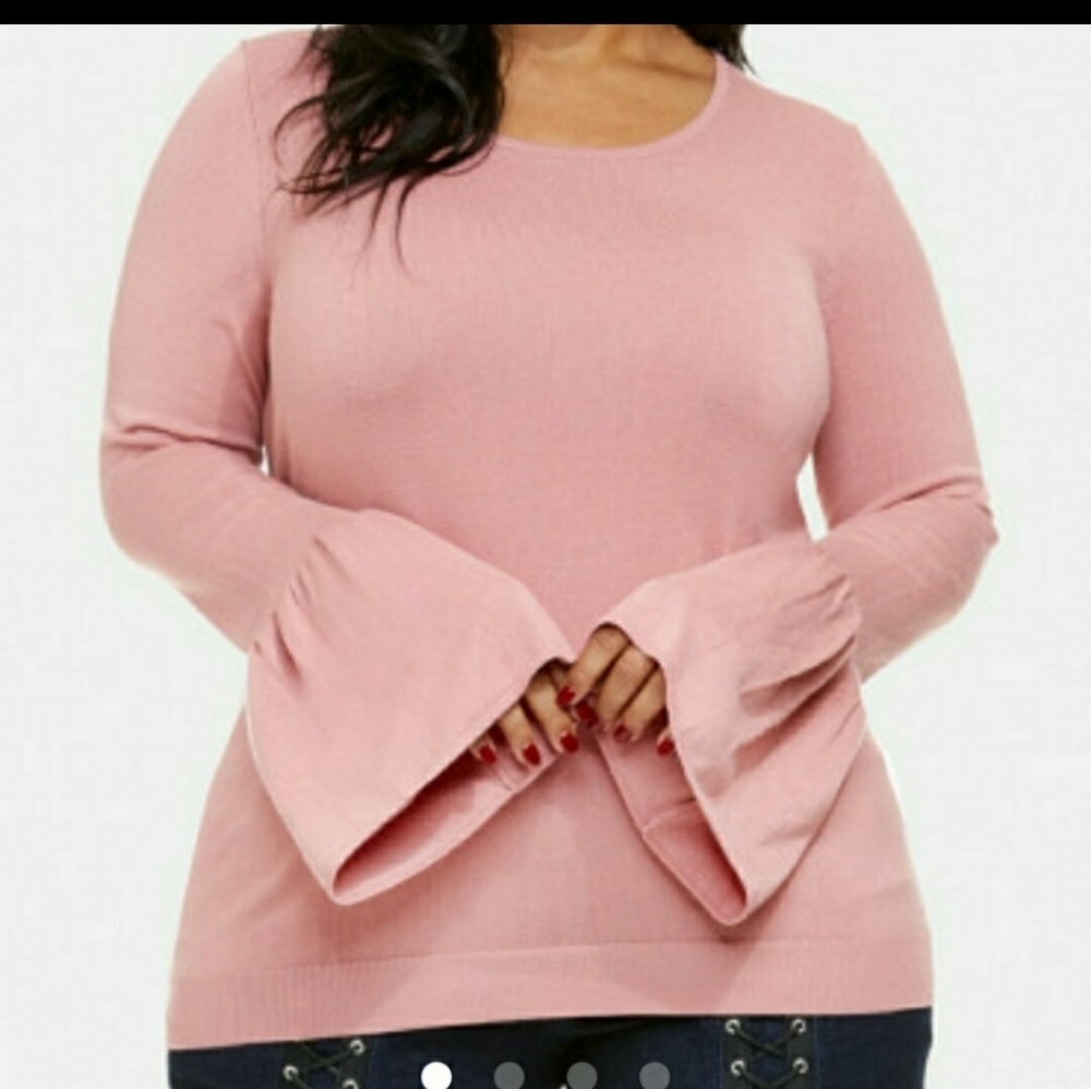 NWOT Fashion to Figure bell sleeve sweater